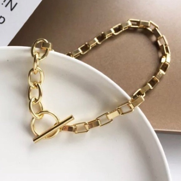 NEW 18K GOLD CHUNKY CHAIN NECKLACE - Picture 5 of 7